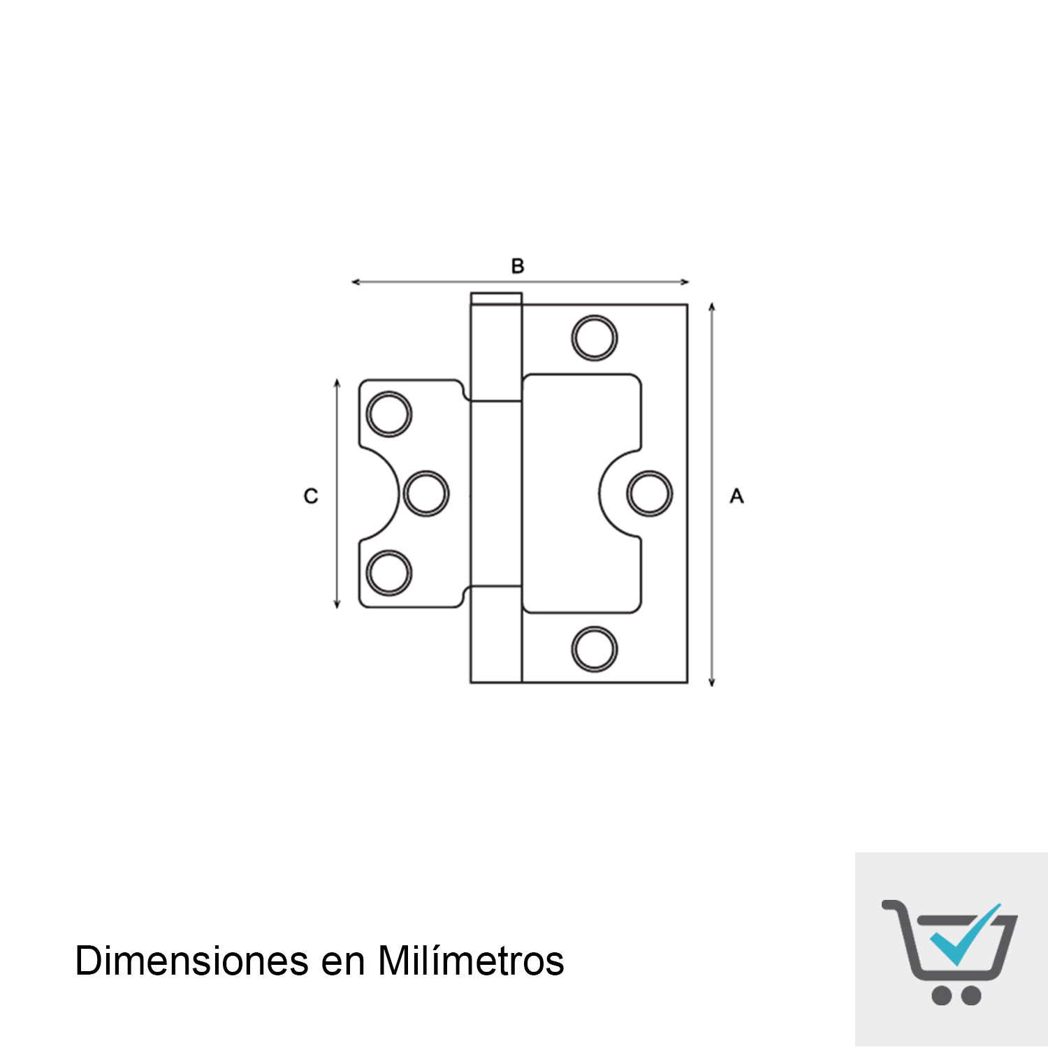 Bisagra Mini Omega 2'' –